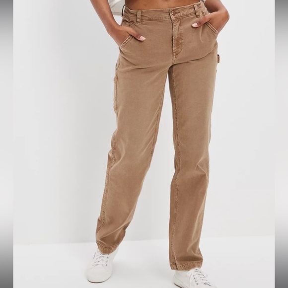 SOLD American Eagle Stretch High-Waisted Straight Leg Carpenter Cargo Pant - Picture 1 of 5